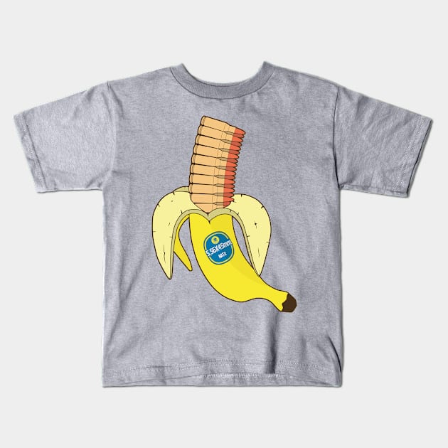 Banana magazine for 5.56 x 45 mm NATO assault rifle Kids T-Shirt by FAawRay